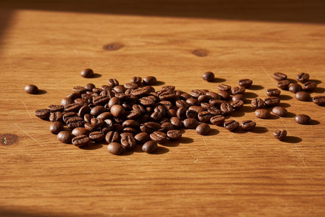 Coffee bean peak freshness
