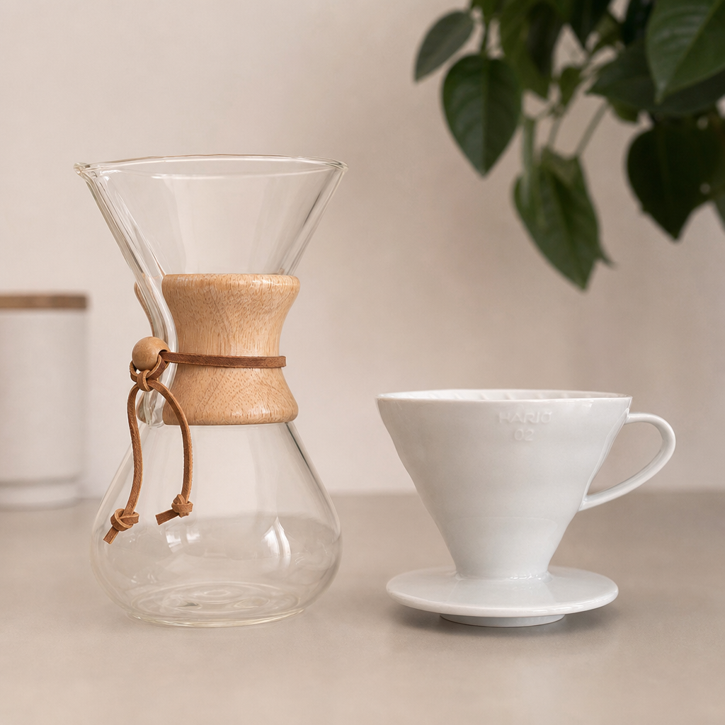 Brewing recipes for different drippers