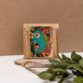 KB Coffee Roasters Monteblanco Coco coffee bag on kraft backdrop